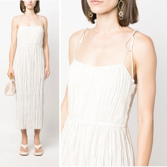 Ulla Johnson Dresses & Skirts - Ulla Johnson Ruched Tie Strap Maxi Dress Size 0 EUC